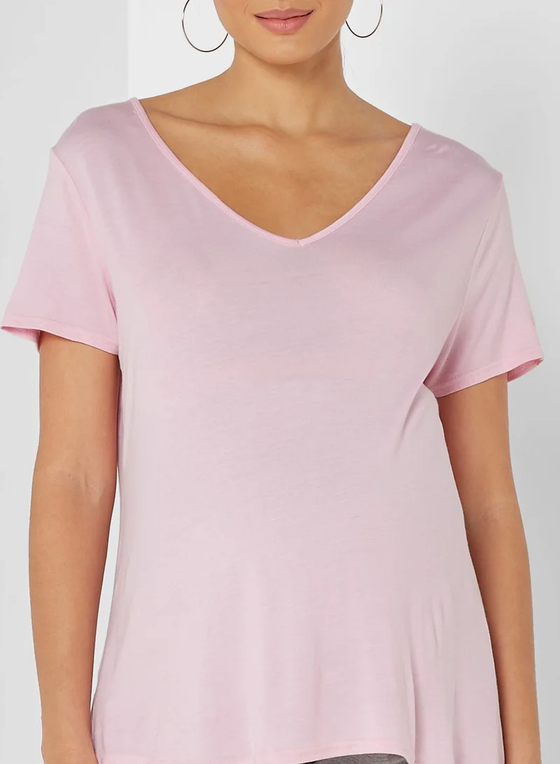 DOROTHY PERKINS V-Neck T-Shirt