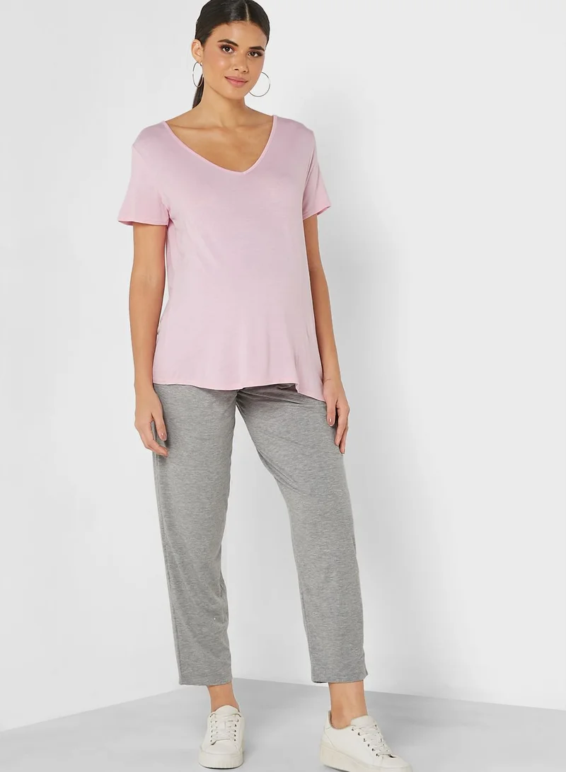 DOROTHY PERKINS V-Neck T-Shirt