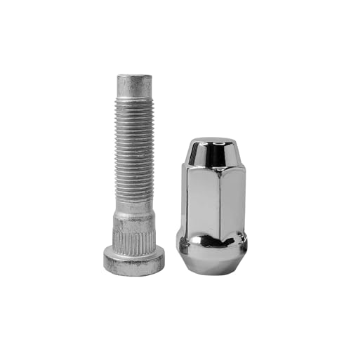 Mysttoo 1/2-20 Chrome Wheel Lug Stud Nut Set Compatible with 1984-2019 Ford Edge Bronco II Explorer Taurus Flex; 2007-18 Lincoln MKX MKS MKT (4PCS) - Image 5