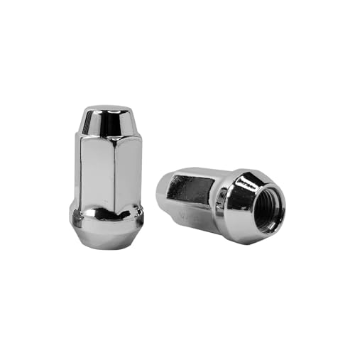 Mysttoo 1/2-20 Chrome Wheel Lug Stud Nut Set Compatible with 1984-2019 Ford Edge Bronco II Explorer Taurus Flex; 2007-18 Lincoln MKX MKS MKT (4PCS) - Image 2