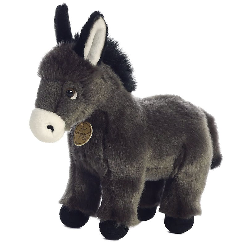 AuroraÂ® Adorable MiyoniÂ® Tots Donkey Foal Stuffed Animal - Lifelike Details Make a Cherished Companion - Perfect for Decorating Bedrooms or Classrooms - Gray 10 Inches - Image 1