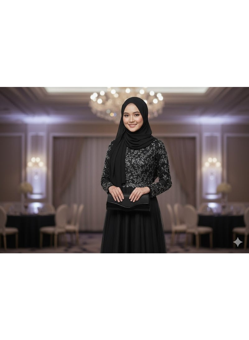 Women's evening clutch bag - luxurious design for an elegant and sophisticated look - black - Image 3