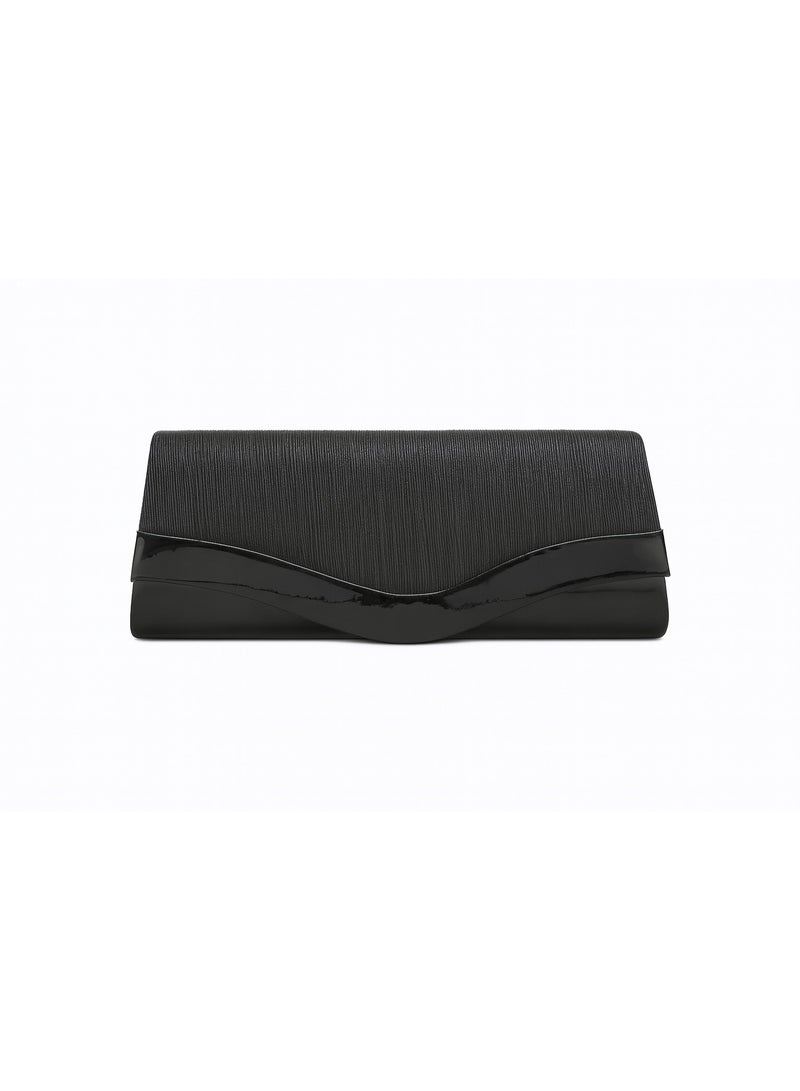Women's evening clutch bag - luxurious design for an elegant and sophisticated look - black - Image 1