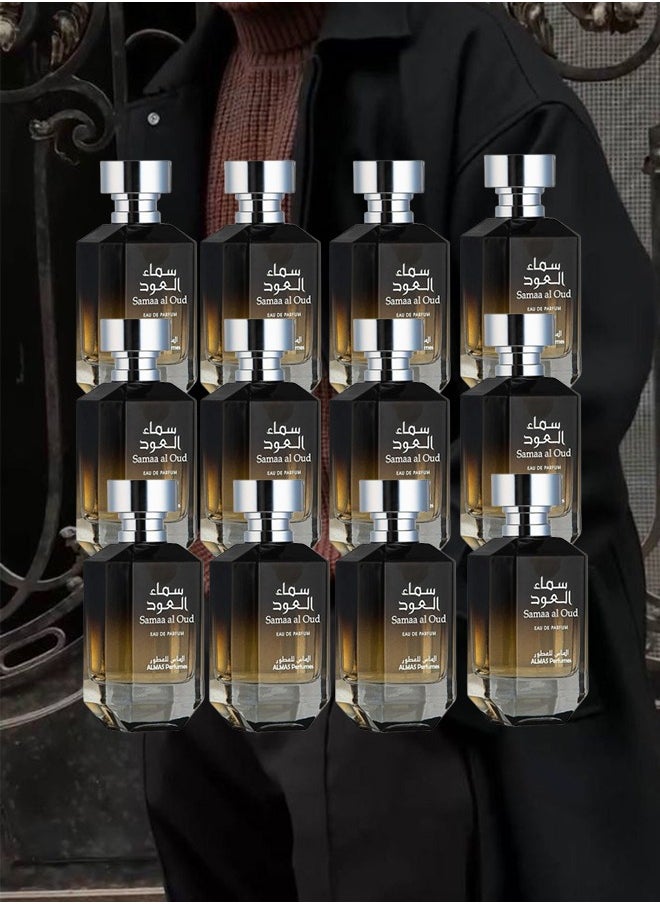 AL MAS 12 Pieces Samaa Al Oud Perfume For Men 100ml EDP  - Image 1