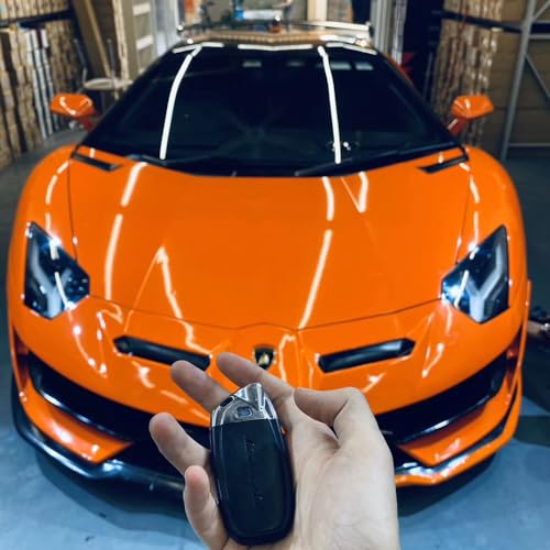 HOME13™ Orange Glossy Vinyl Wrap Sheet for Car & Bike Self Adhesive Vinyl Wrap Sticker and Decal Roll Film for Auto Car Vehicle and Motorcycle (12x48 Inch Pack of 2, Orange Glossy) - Image 4