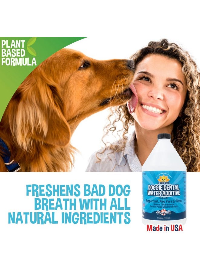 Bodhi Dog - New Peppermint Fresh Breath Dental Water Additive for Dogs and Pets | Teeth, Breath, and Healthy Gums | Tartar Cleaning, Plaque Remover & Fresh Drinking Oral Care Cleaner No Brush Required (128oz) - Image 1