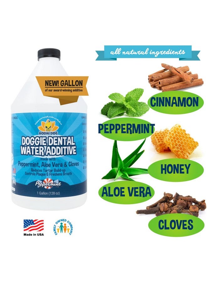 Bodhi Dog - New Peppermint Fresh Breath Dental Water Additive for Dogs and Pets | Teeth, Breath, and Healthy Gums | Tartar Cleaning, Plaque Remover & Fresh Drinking Oral Care Cleaner No Brush Required (128oz) - Image 1