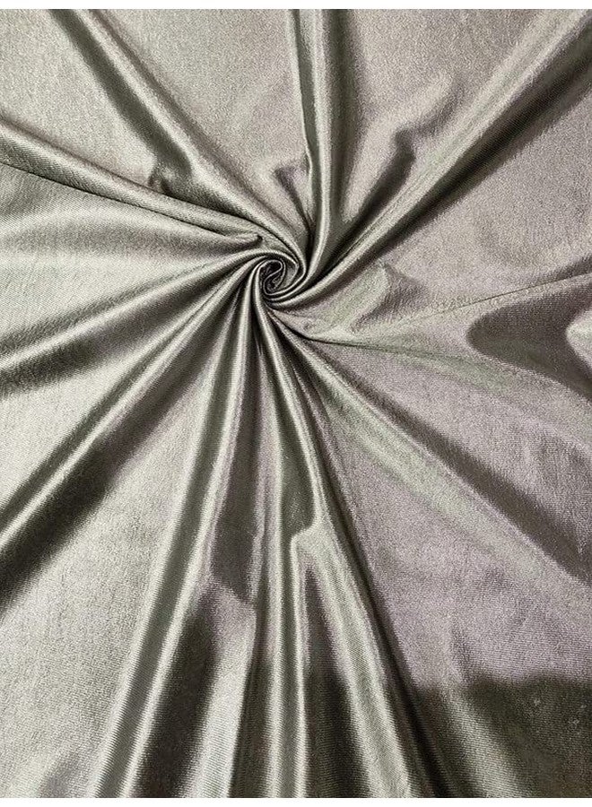 Exporthub 2 Piece Polyester Blend Semi Sheer Eyelet Solid Window Curtain - 6Ft, Grey - Image 2
