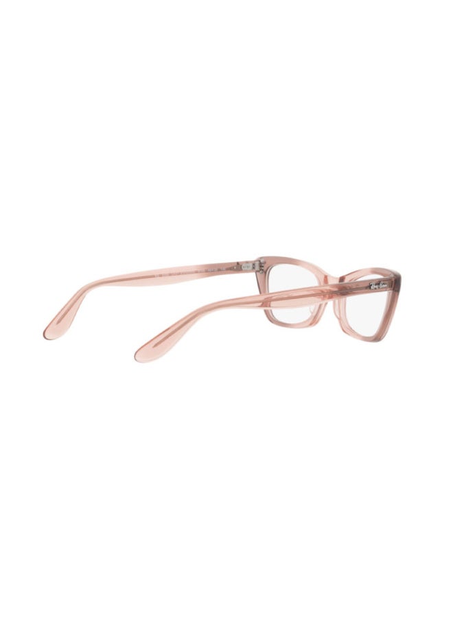 Ray-Ban Women Cat Eye Shape Plastic Eyeglass Frames 8148 - Lens Size: 51 Mm - Transparent Pink - Image 4