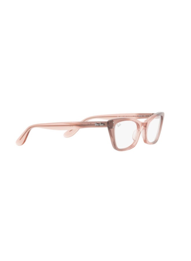 Ray-Ban Women Cat Eye Shape Plastic Eyeglass Frames 8148 - Lens Size: 51 Mm - Transparent Pink - Image 5