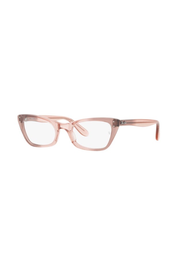 Ray-Ban Women Cat Eye Shape Plastic Eyeglass Frames 8148 - Lens Size: 51 Mm - Transparent Pink - Image 1