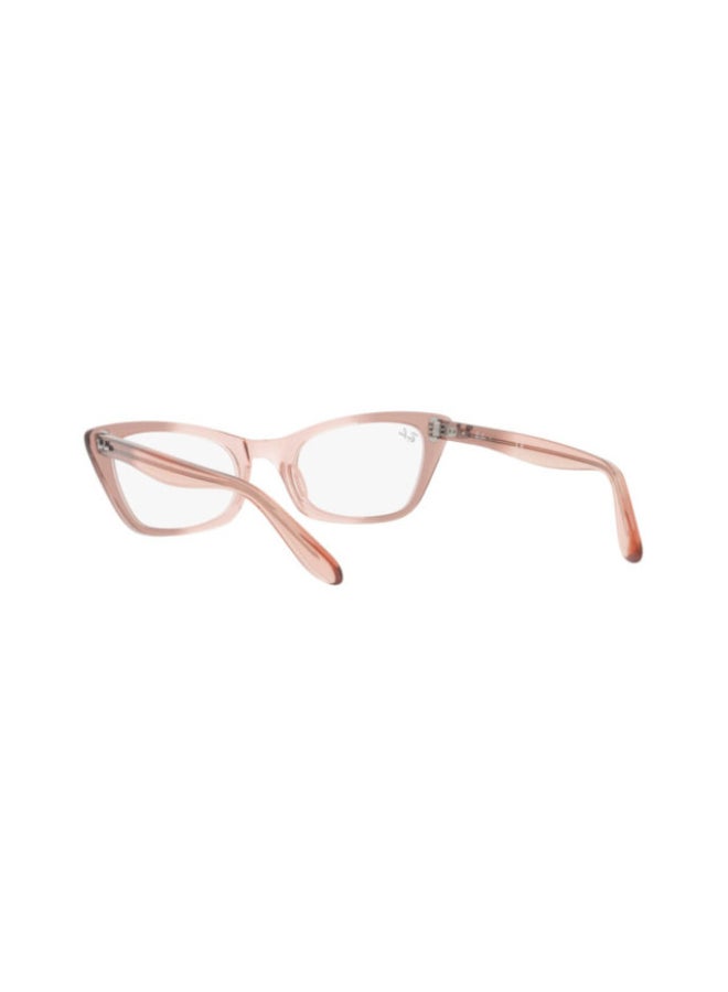Ray-Ban Women Cat Eye Shape Plastic Eyeglass Frames 8148 - Lens Size: 51 Mm - Transparent Pink - Image 3