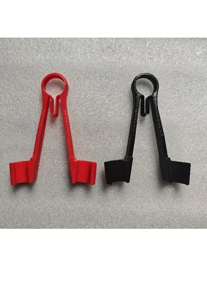 Red Multimeter Probe Clamp One Handed Measurement Tool Anti Slip Design 10mm Length - Image 1