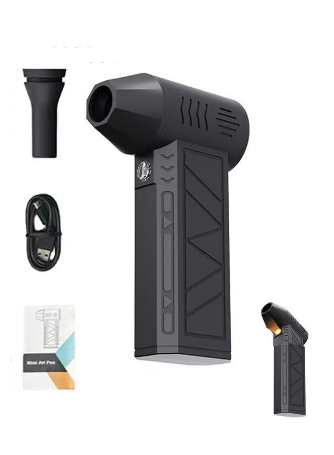 Arabest Cordless Handheld Powerful Blower, Electronic Air Blower, Cordless Leaf Blower, Air Blower Jet Fan LED Turbo Blower Turbo Violent Brushless Fan Outdoor Portable Mini Handheld Dryer - Image 1