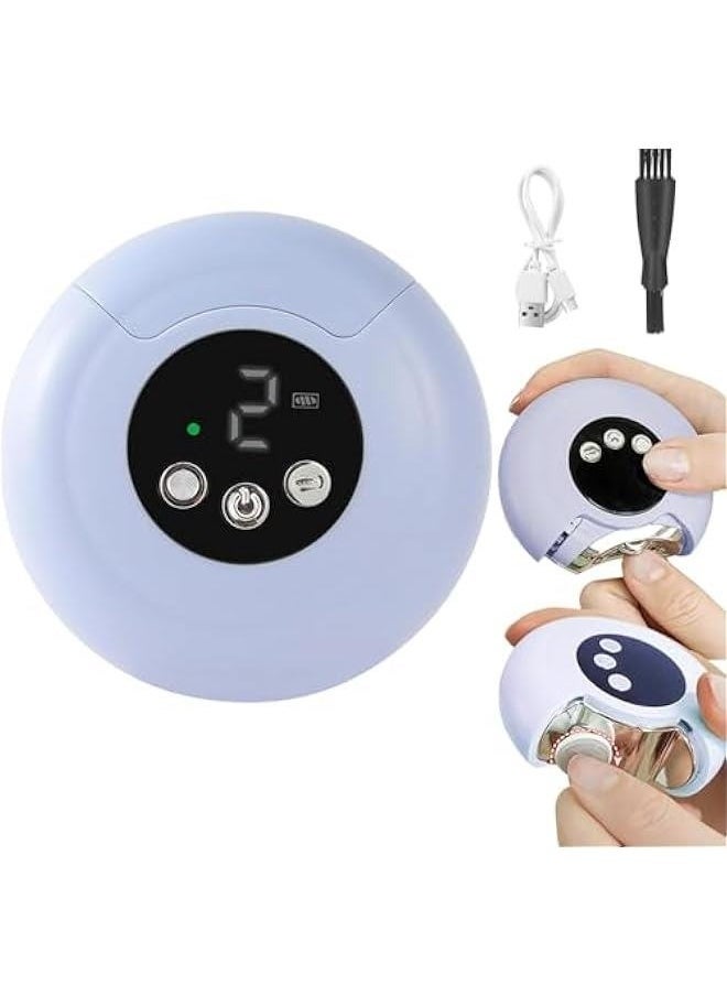 MIXDE Electric Nail Clipper, Baby Electric Nail Trimmer with Light, 3-Speeds Levels and Nail Clip Storage, Rechargeable Nail Clippers for Babies, Children, Adults, Seniors  - Image 1