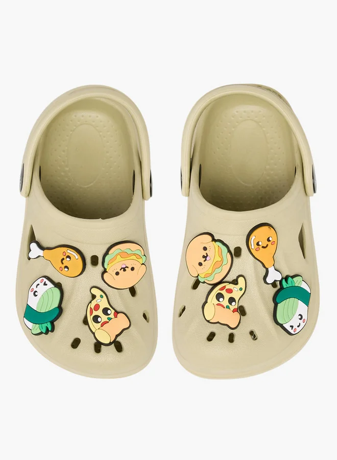 Aqua Food Jibbitz Clogs with Backstrap