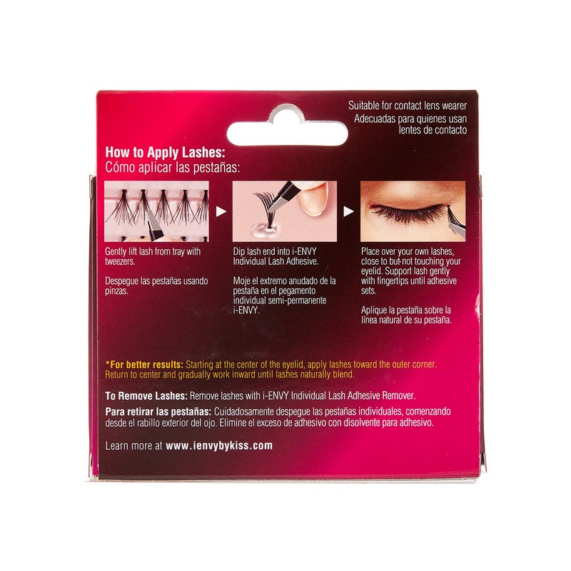 i.Envy iENVY Knotted Individual Lash Ultra Black (Long) 2X Volume 4 Trays Multi Pack 280 Lashes Voluminous Glamorous Look - Image 4