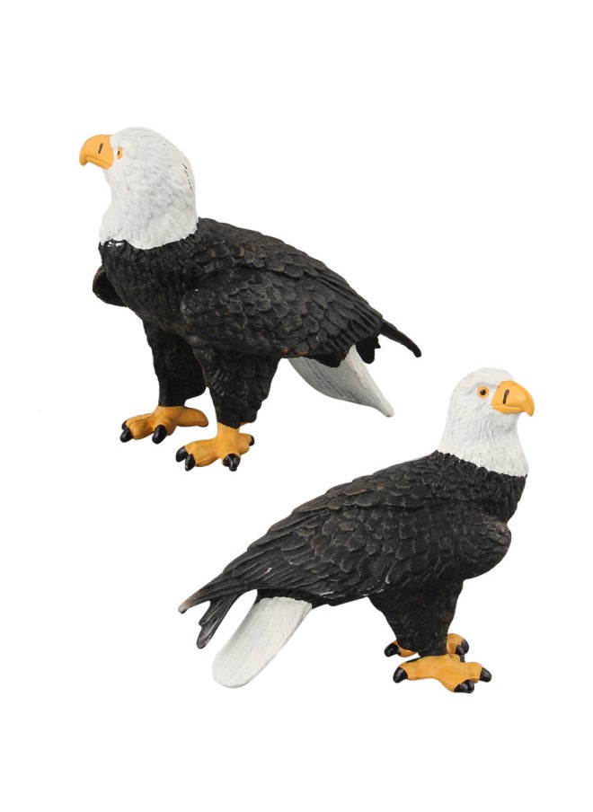 null - Simulation Bird Bird Model Ornaments Toy Bald Eagle Owl Eagle Wild Animal Raptor Outfit-Color:Complete Set Of 4 146g - Image 1