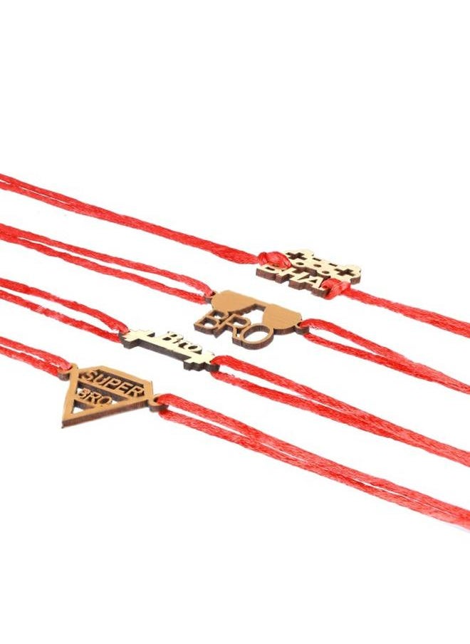 Priyaasi Elegant Women Multicolour Rakhi with pattern and secured with Tie-Ups closure and styled in ideal for moments — a must-have for your statement wardrobe.  - Image 4