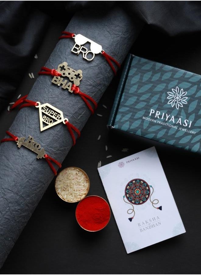 Priyaasi Elegant Women Multicolour Rakhi with pattern and secured with Tie-Ups closure and styled in ideal for moments — a must-have for your statement wardrobe.  - Image 2