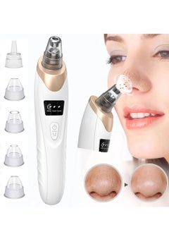 Blackhead Remover Pore Vacuum Facial Cleaner 6 Suctions USB Rechargeable Facial Cleaning Tools