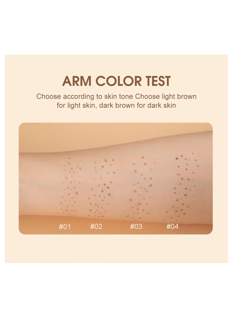 HANDAIYAN Freckle Pen 4 Colors Available, Natural Lifelike Freckle Makeup Pen, Waterproof Long Lasting Quick Dry Natural Makeup (3)