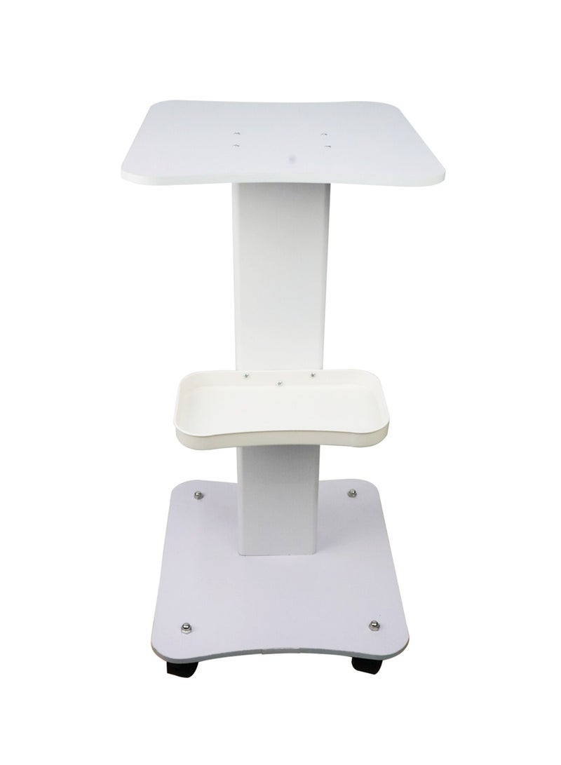 Meishida Trolley Cart Wooden Stand with Lockable Wheels for Beauty Barber Shop and Salon - Image 1