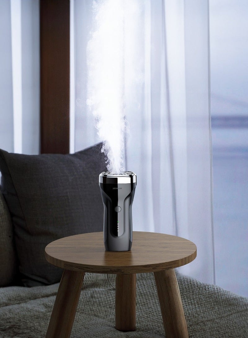 GREEN LION Pure Fragrance and Bakhour Incense Burner with 8000mAh Power Bank, Fast Charging, LED Indicator, 90 Sec Auto-Off, Type-C & USB-A Ports, for Car and for Home/Office - Black - Image 3