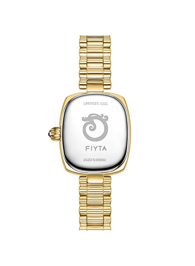 Fiyta City Series Little Gold Watch "xiao Long Nu" Quartz Watch With 12 Diamond Inlays Festival Gift For Women - Image 4