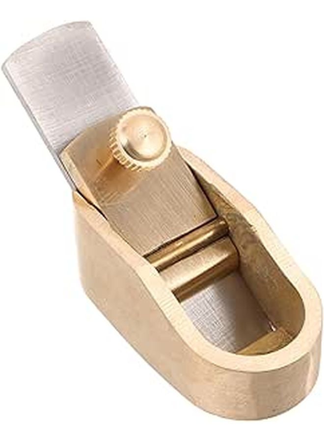 Brass Violin Thumb Planer 18mm Mini Woodworking Precision Hand Tool - Image 1