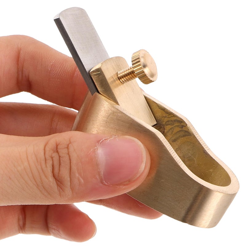 Brass Violin Thumb Planer 18mm Mini Woodworking Precision Hand Tool - Image 5