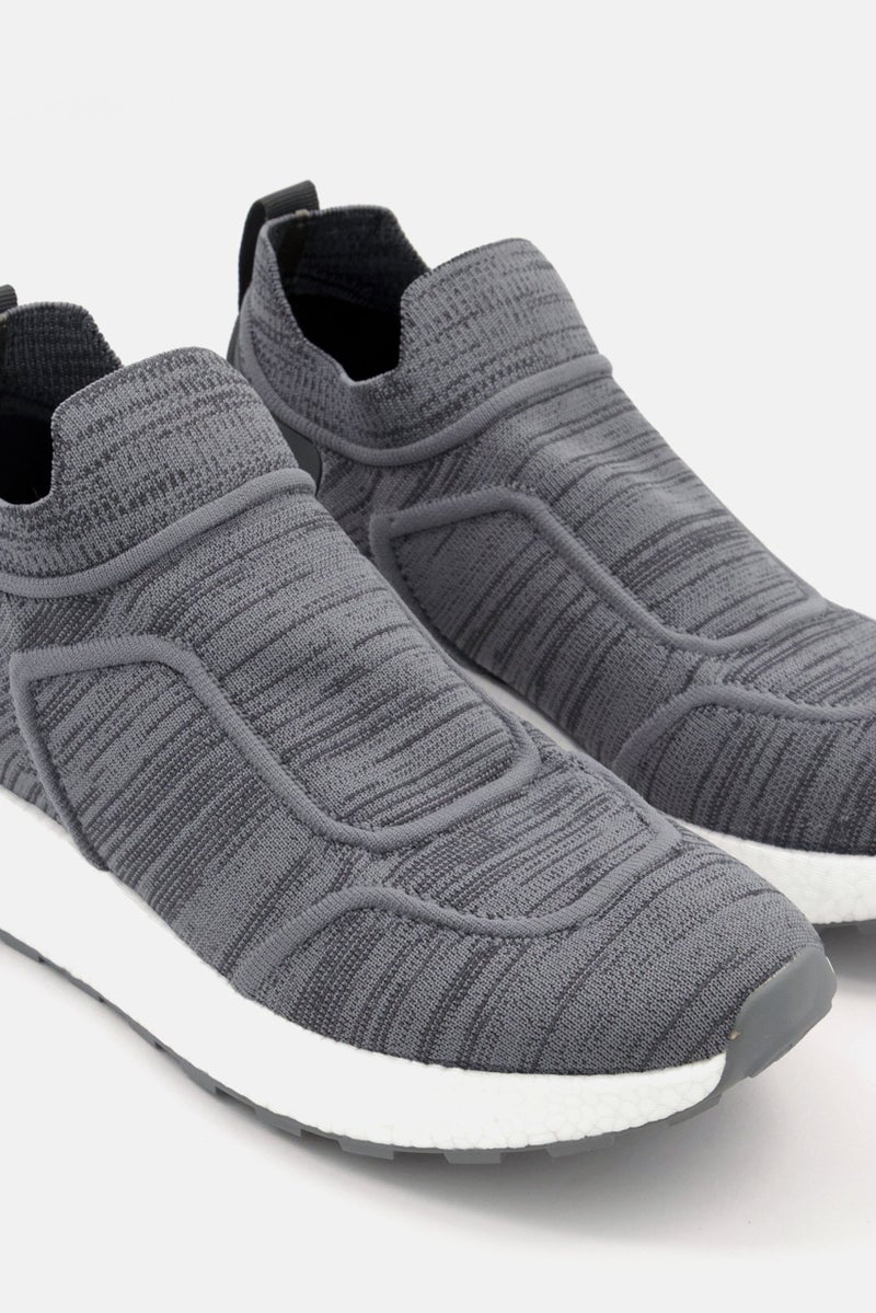 RBX Men Slip On Training Shoes, Grey - Image 3