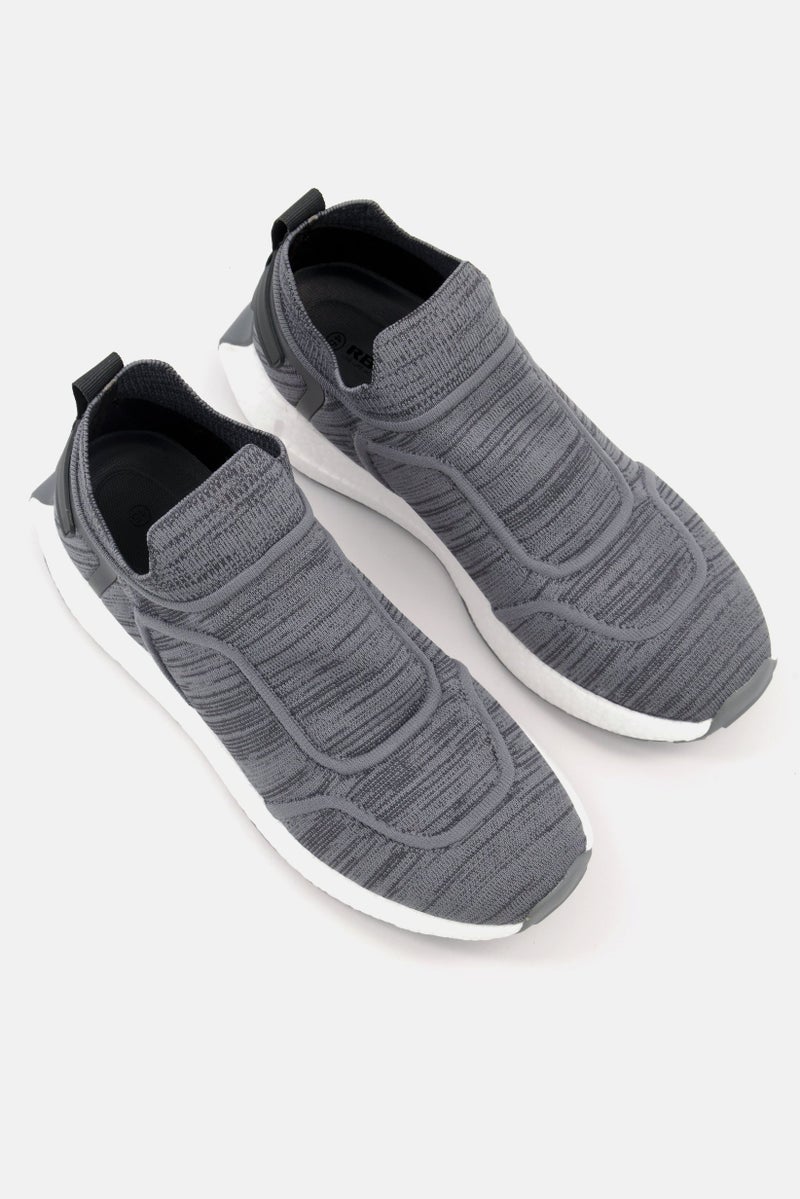 RBX Men Slip On Training Shoes, Grey - Image 4