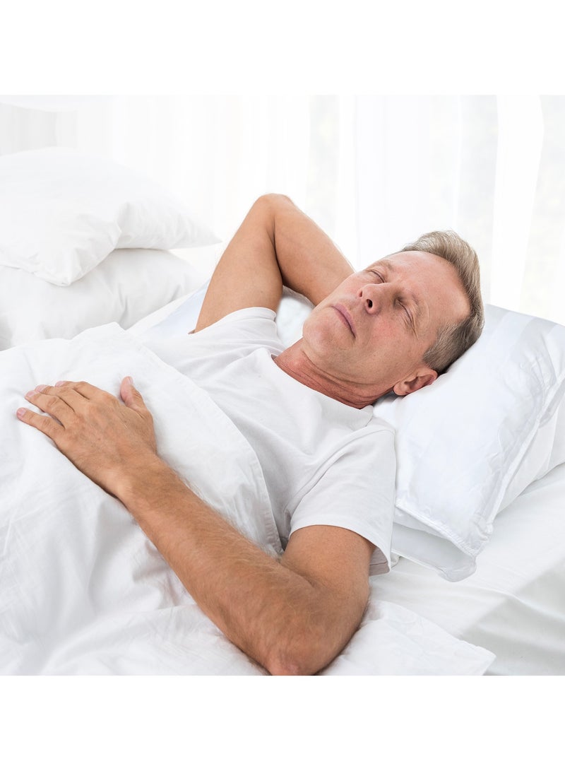 DrSleeep Luxury Adjustable Pillows with Zipper – Down Alternative Fill & 100% Bamboo Cooling Cover, Queen Size (Set of 2) – 1250g Fill, Customizable Firmness, Hypoallergenic, Ultra-Soft, Hotel Quality – White