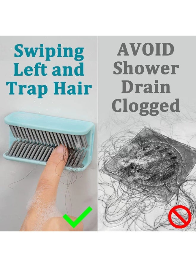 Hair Trap for Shower Drain, Reusable Shower Wall Hair Collector, Snare, and Drain Protector, Silicone Hair Grabber for Bathroom Bathtub - Image 4