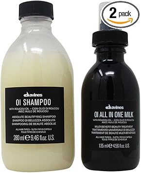 Davines Bundle 2 Items Davines Essential Haircare OI Shampoo Absolute Beautifying Shampoo 280ml Davines OIALL IN ONE MILK - Image 1