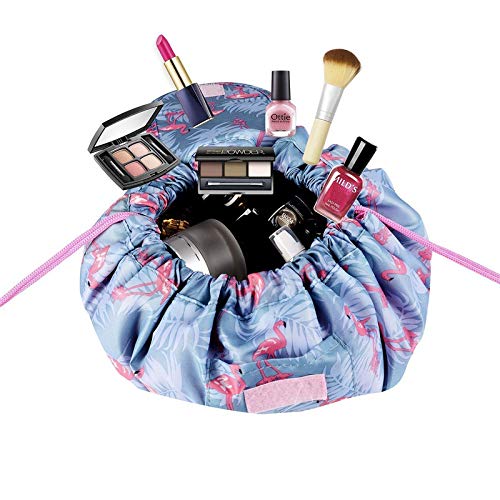 DARKZONE Womens Convenient and Waterproof Multifunction Portable Lazy Travel Cosmetic Storage Makeup Organizer Toiletry Bag with Drawstrings - Image 2