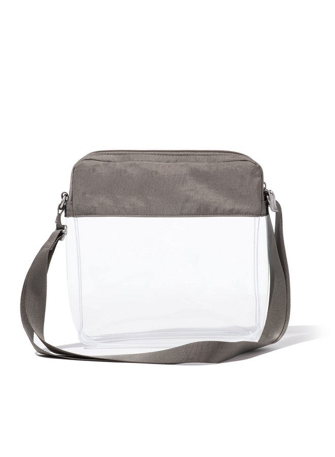 Baggallini Womens Clear Stadium Crossbody Sterling Shimmer - Image 3