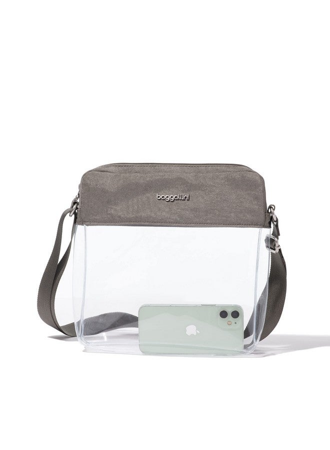 Baggallini Womens Clear Stadium Crossbody Sterling Shimmer - Image 4