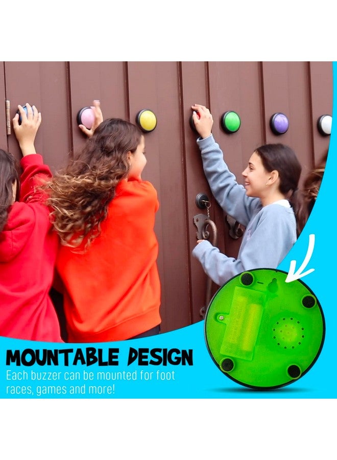 Teacher's Choice Light Up Game Buzzer System, Displays The Winning Player Loud, Unique Sounds for Each Buzzer, Great for Trivia Games, Family Feud, Jeopardy (8 Pack) - Image 3