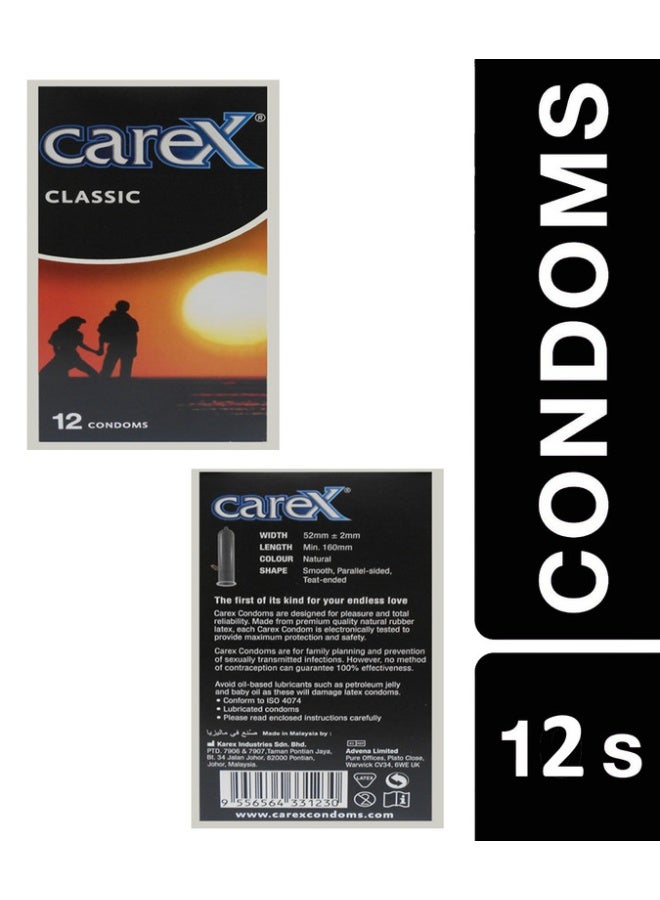 careX Classic Condoms | The First Of Its Kind For Your Endless Love | 12 Count - Image 3