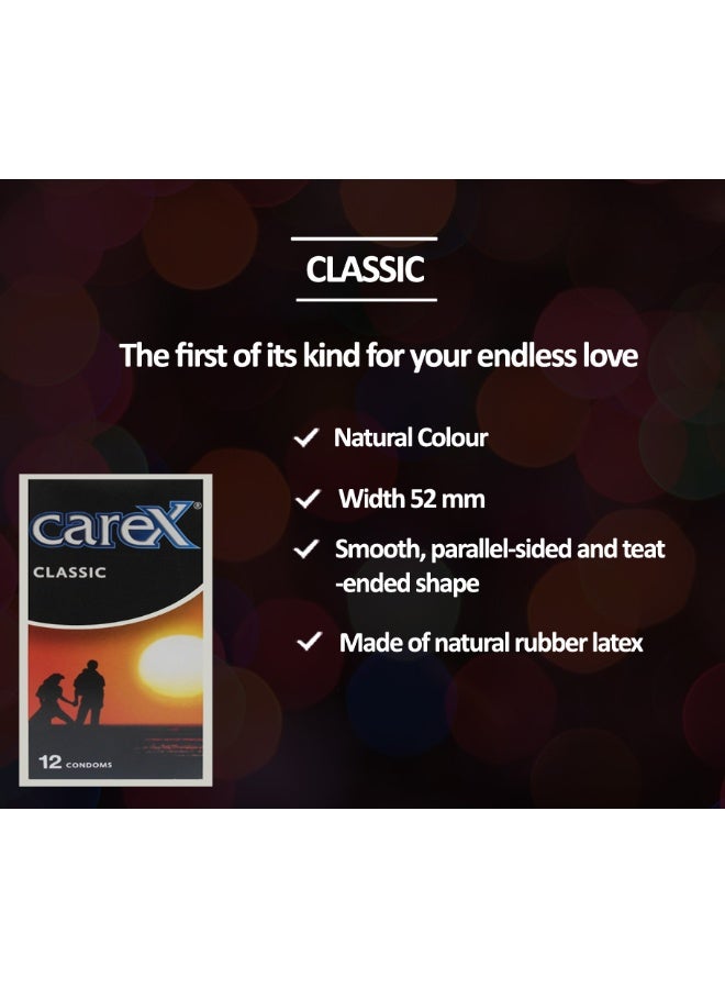 careX Classic Condoms | The First Of Its Kind For Your Endless Love | 12 Count - Image 5