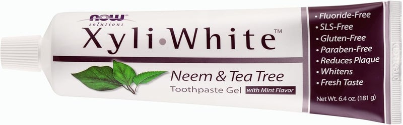 now Xyliwhite Neem and Tea Tree Toothpaste Gel with Mint Flavour 640 oz - Image 3