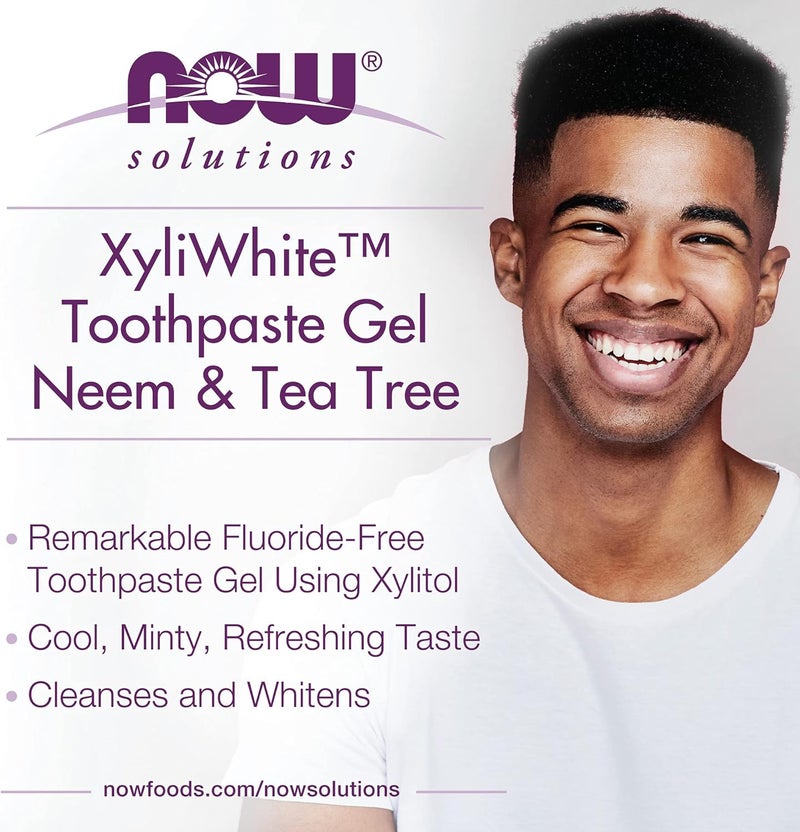 now Xyliwhite Neem and Tea Tree Toothpaste Gel with Mint Flavour 640 oz - Image 4
