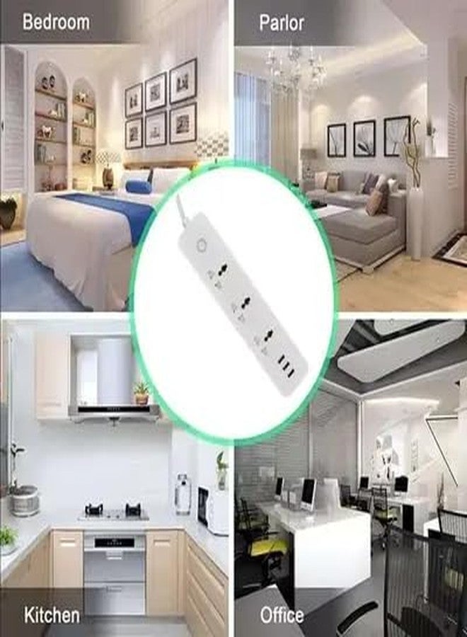 SWYAM لوحة تمديد كهربائية ذكية SWYAM® متوافقة مع Home Assistant | 3 منافذ ذكية + 3 منافذ USB | تحكم محلي عبر MQTT | لا حاجة إلى موزع | صنع في الهند | ضمان لمدة عام - Image 3