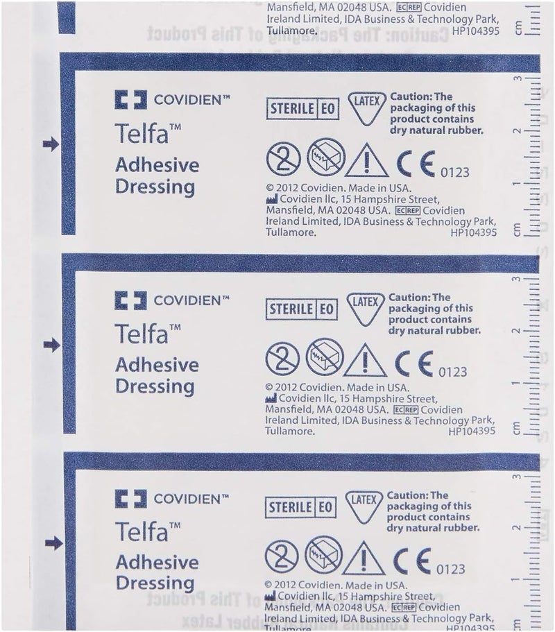 COVIDIEN TELFA Adhesive Dressings 3" x 4" - 100 Count Box - Image 4