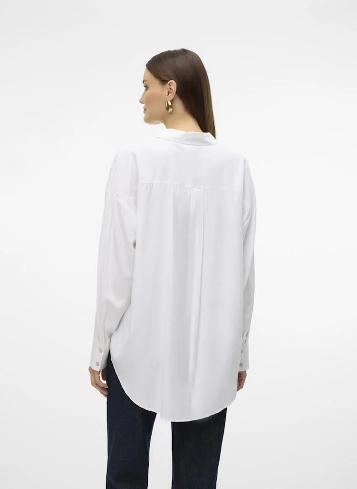 VERO MODA Oversized Button Down Shirt