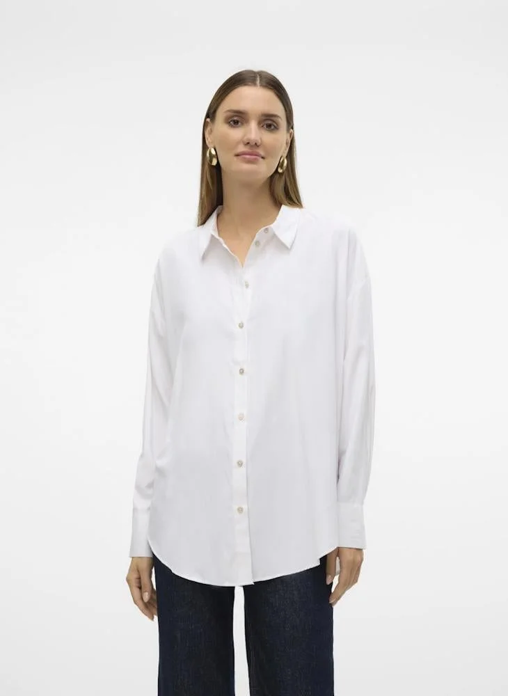 VERO MODA Oversized Button Down Shirt