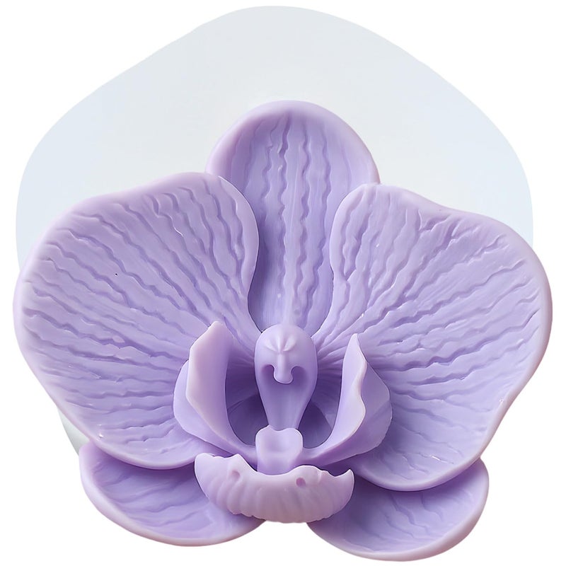 XIAOSHUI Orchid Candle Molds Orchid Flower Silicone Candle Mold for Candles Making Resin Casting Aromatherapy Candles Gypsum Polymer Clay Craft Home Decorate