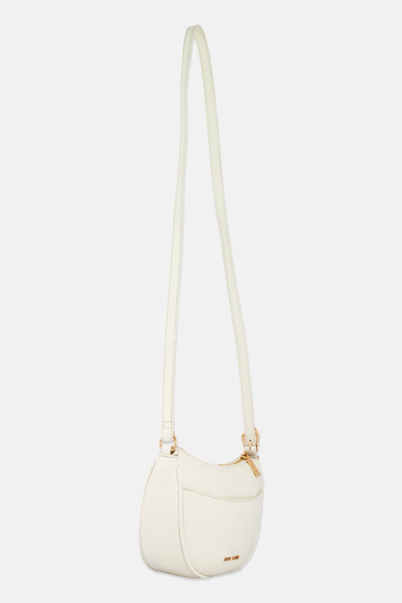 ANNE KLEIN Women Brand Logo Cross Body Bag, Ivory - Image 3